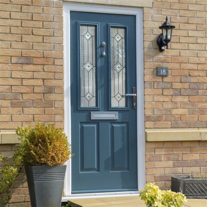Are front doors with glass safe