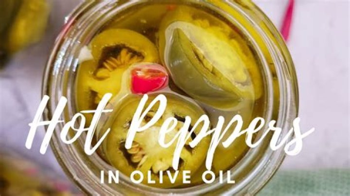 Can I preserve hot peppers in olive oil