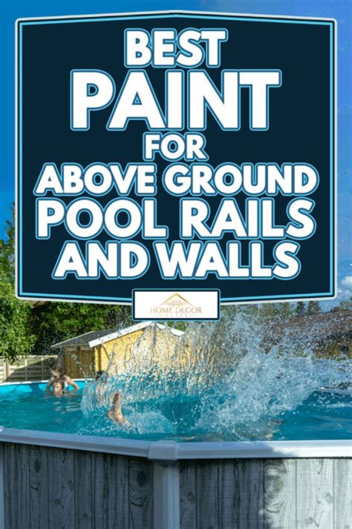 Can you paint above ground pool