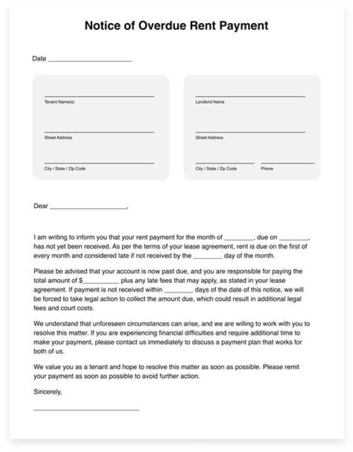 Do I have to give notice on my rent due date