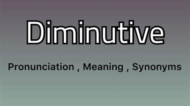 Does English have diminutives