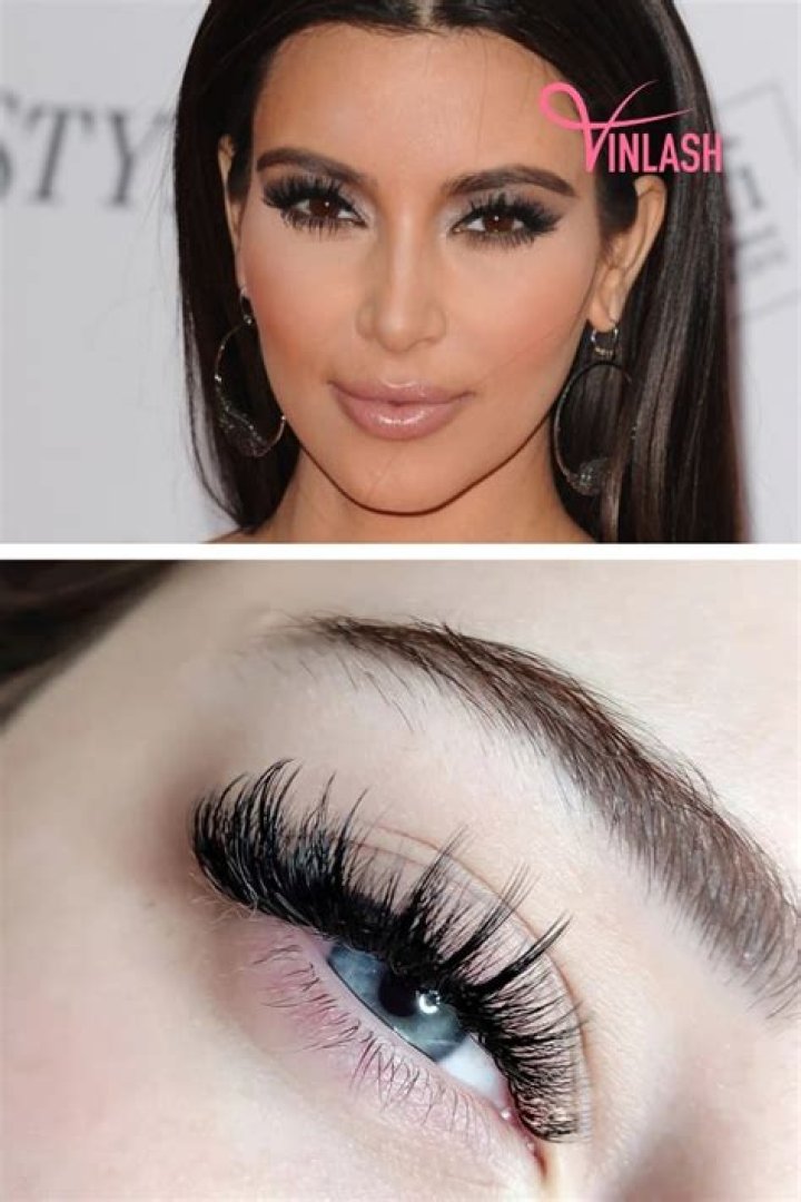 Does Kim Kardashian wear eyelash extensions