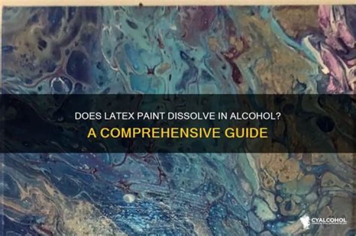 Does vinegar dissolve latex paint