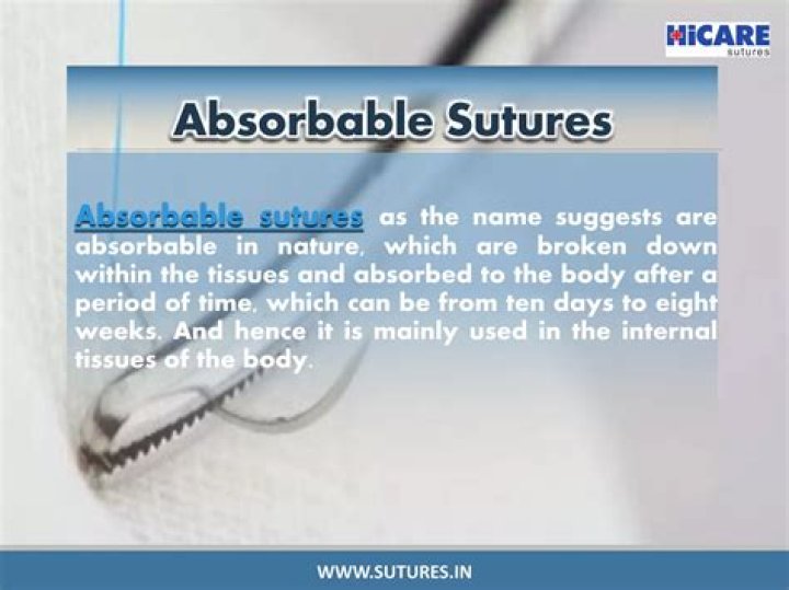 How are absorbable sutures absorbed