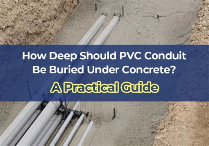How deep should PVC conduit be buried