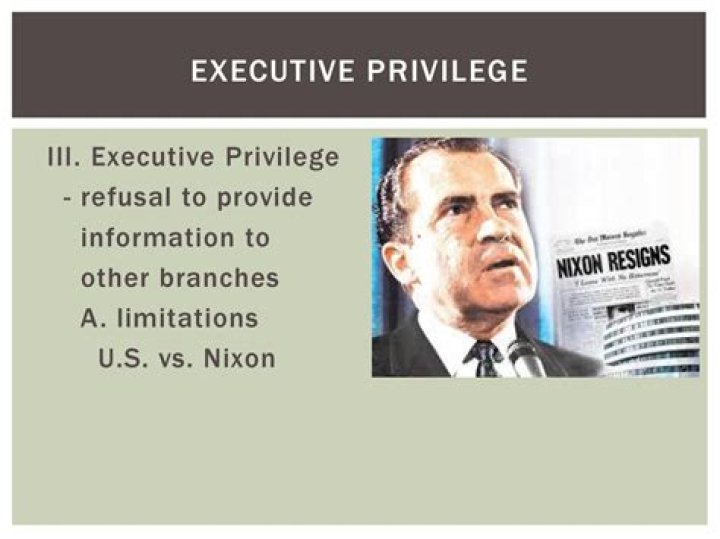 How did United States vs Nixon affect the claim of executive privilege