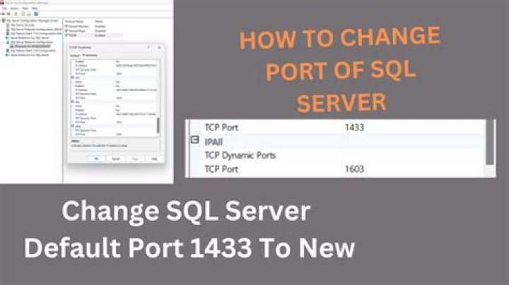 How do I change the port in SQL Server