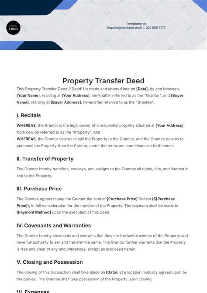 How do I transfer property in Florida