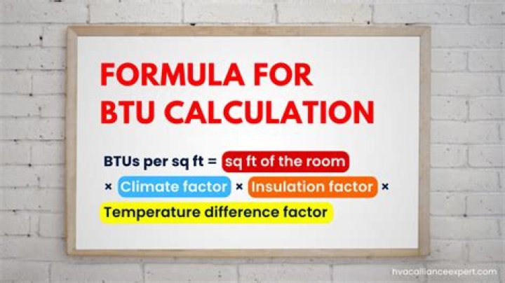 How do you calculate BTU HR