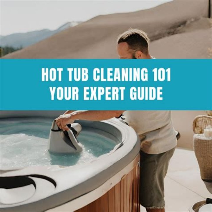 How do you clean a hot tub filter with a TSP