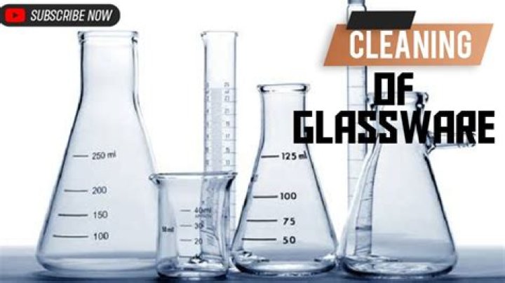 How do you clean lab glassware