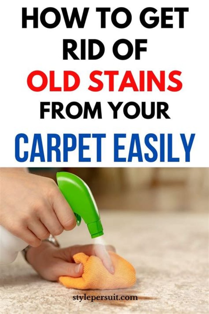 How do you get unknown stains out of carpet