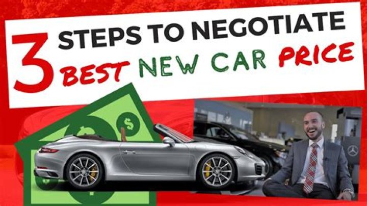 How do you negotiate a good deal on a new car
