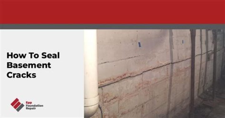 How do you seal cracks in basement foundation