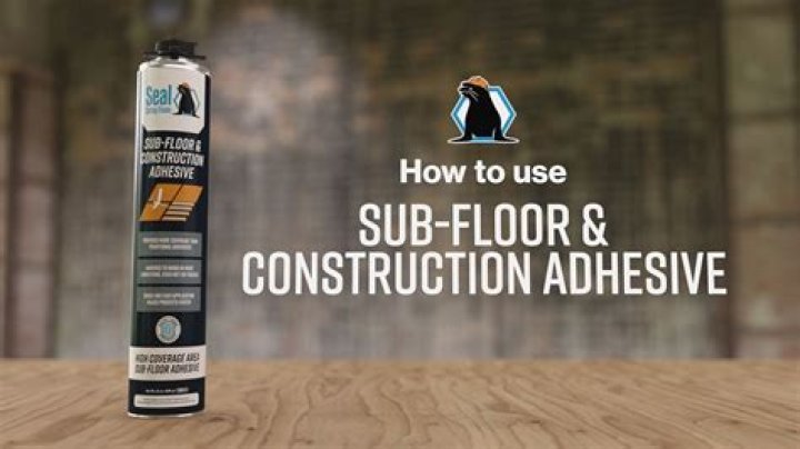 How do you use a subfloor adhesive