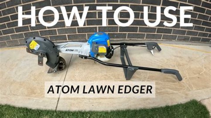 How do you use an edger lawn