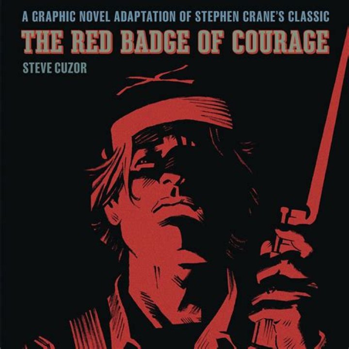 How does Henry show courage in the red badge of courage