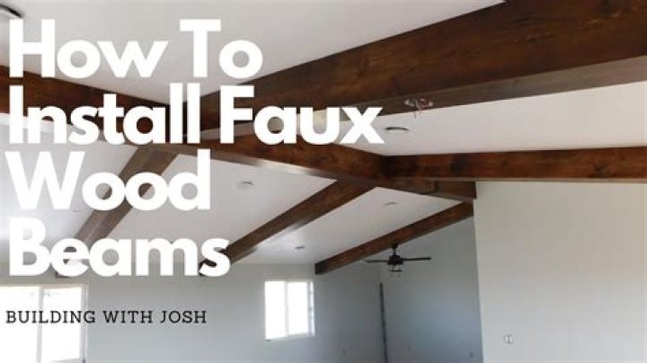 How far apart should faux beams be
