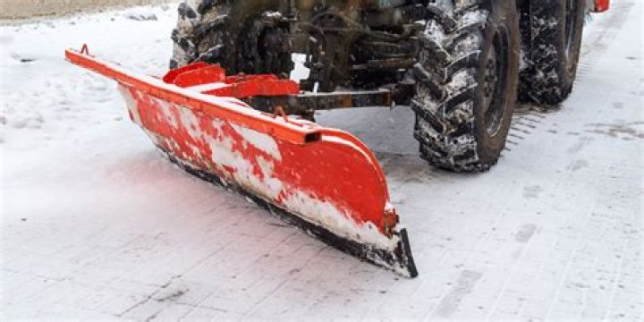 How much snow can an ATV plow