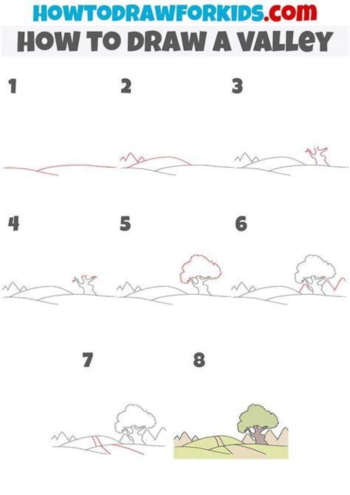 How To Draw A Valley