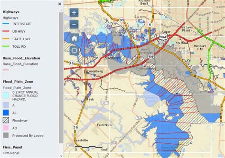 Is Sugar Land TX in a flood zone