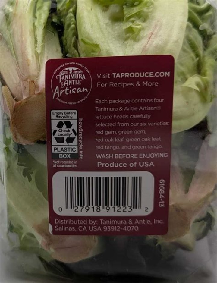 Is Tanimura and Antle lettuce from Arizona