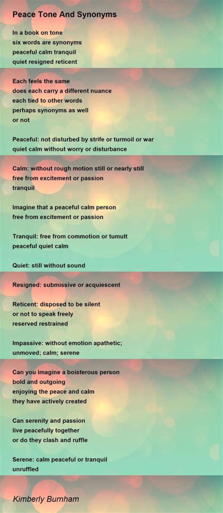 Peace Synonym - How To Discuss