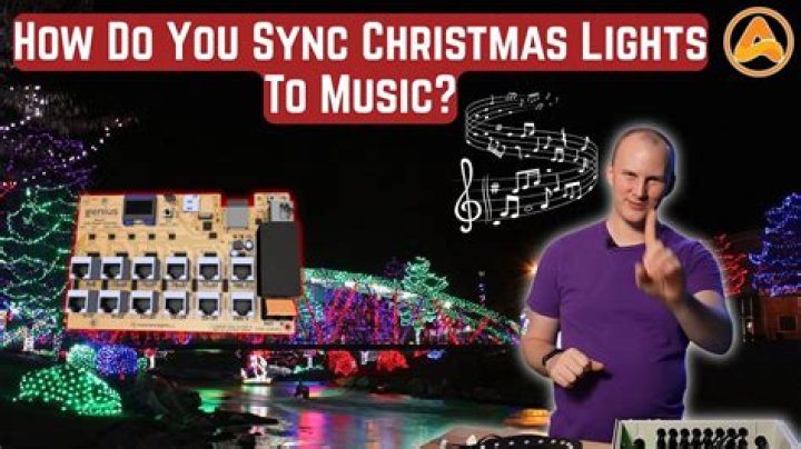 Sync christmas lights to music