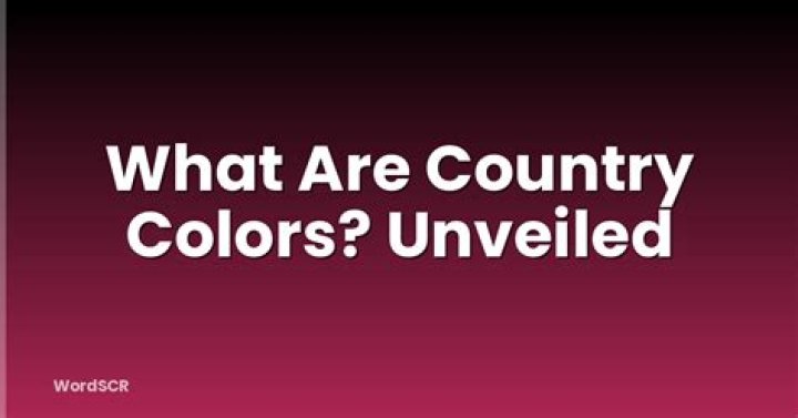 What are country colors