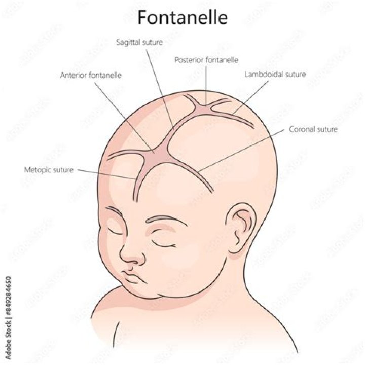 What are sutures and fontanelles