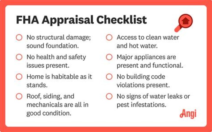 What are the FHA appraisal requirements
