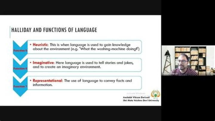 What are the functions of language according to Halliday