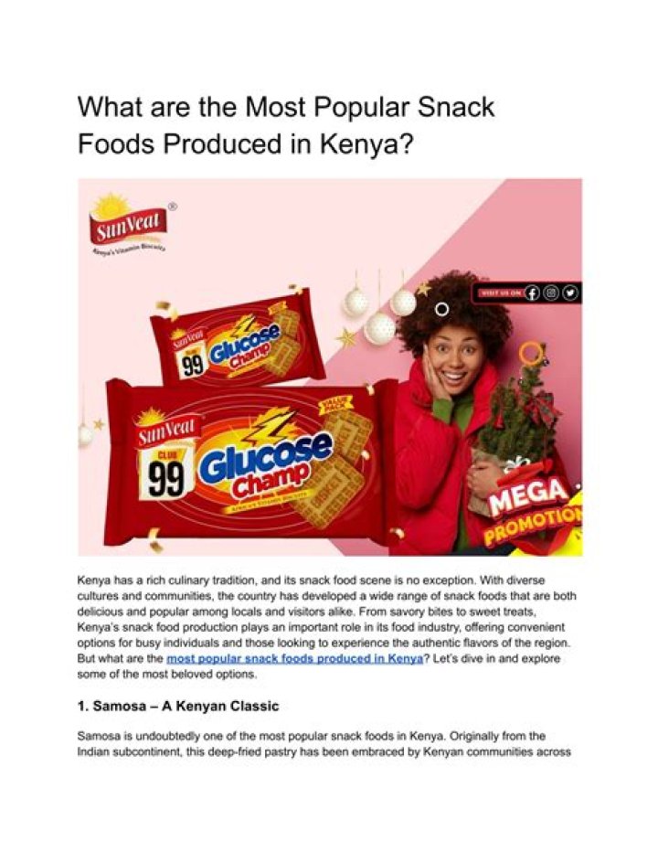 What are the most popular snack foods
