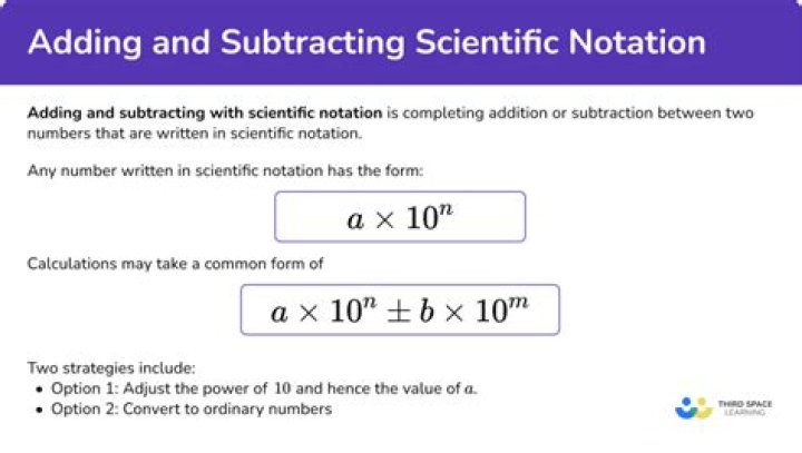 What are the rules for adding and subtracting in scientific notation