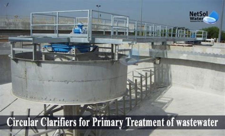 What does a primary clarifier do