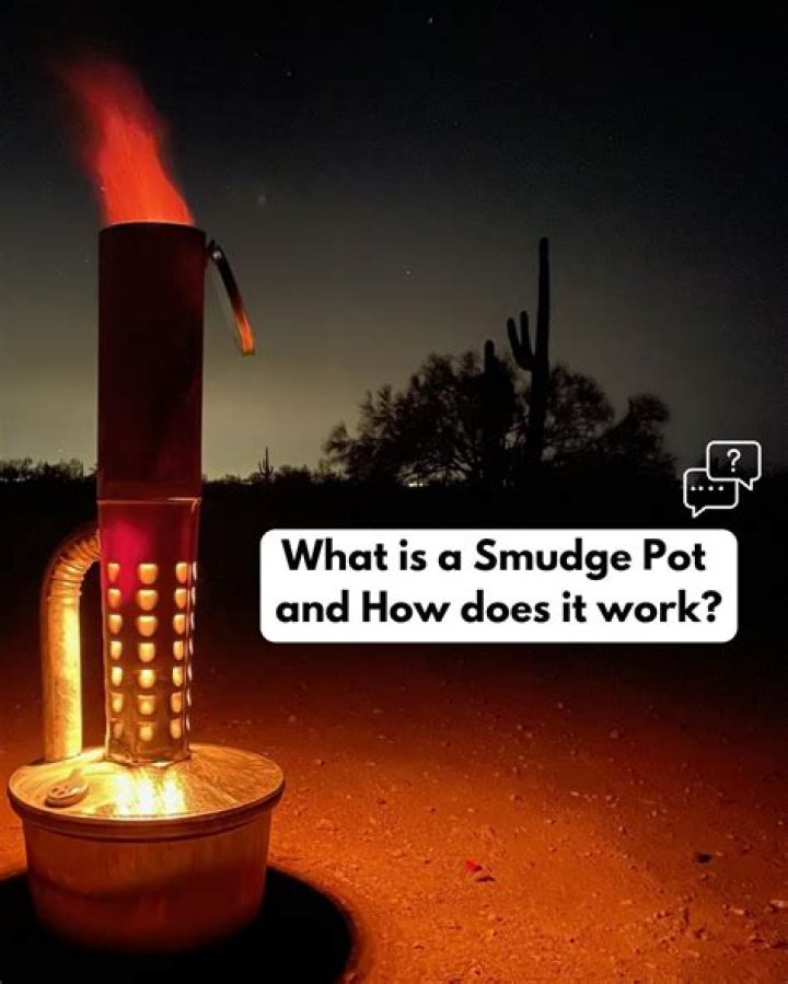 What does a smudge pot do