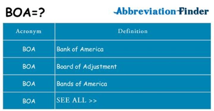 What Does Boa Stand For