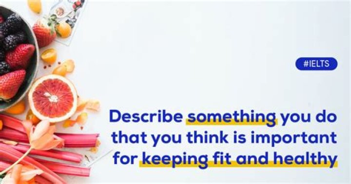 What does keeping fit mean