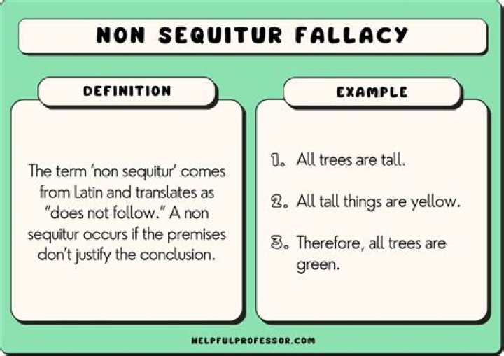 What fallacy in Latin literally means it does not follow