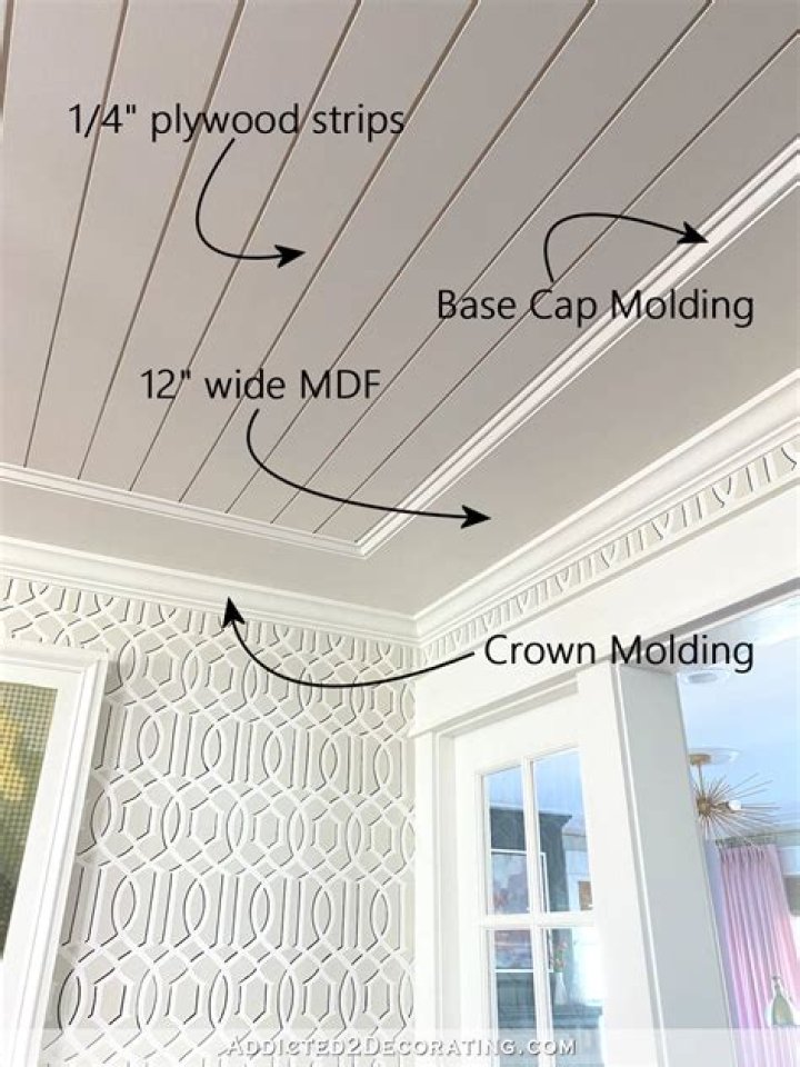 What finish should crown molding be painted