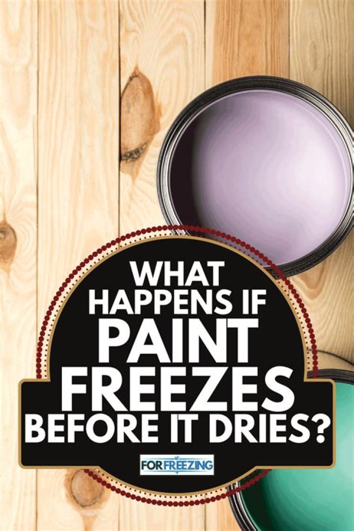 What happens if latex paint freezes