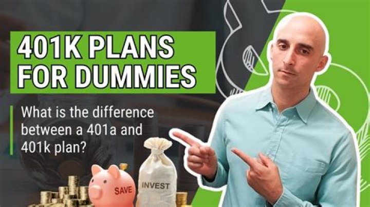 What is a 401k plan for dummies