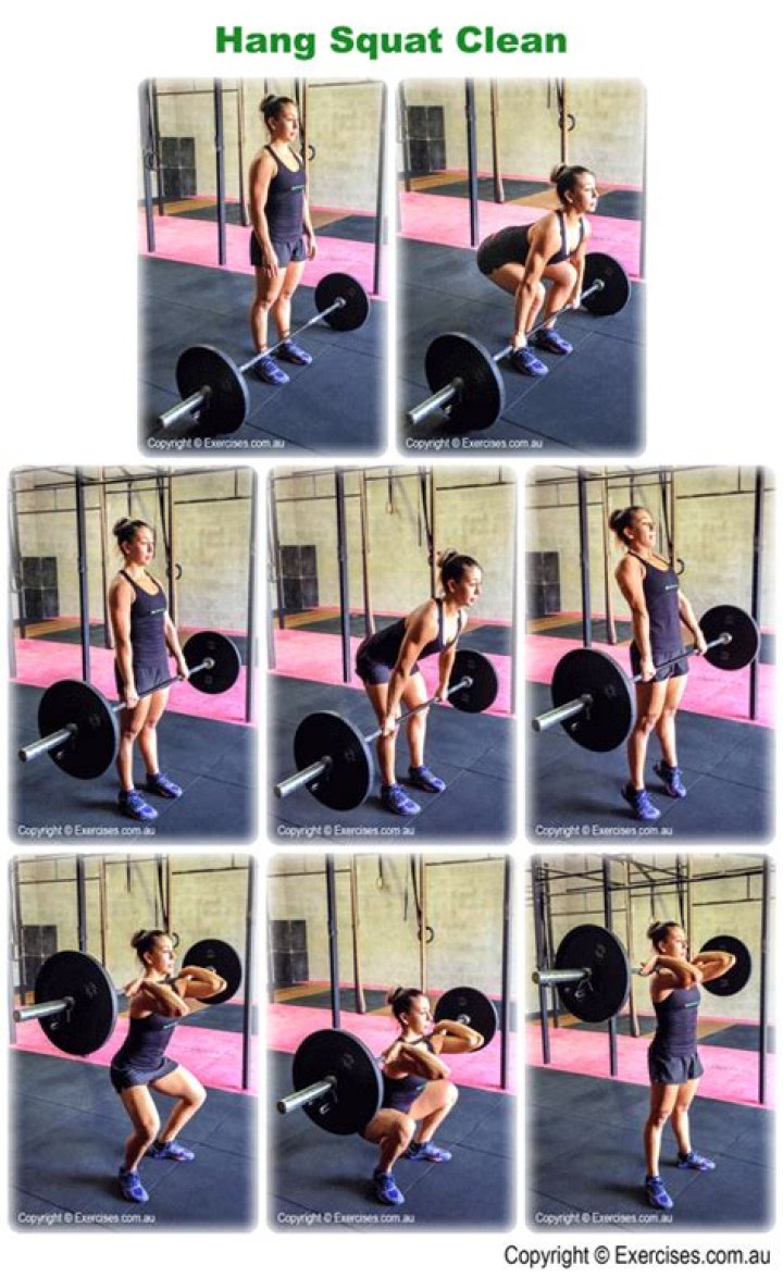 What is a hang squat clean