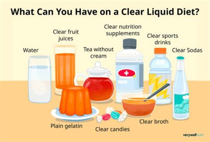 What is considered clear liquids before surgery