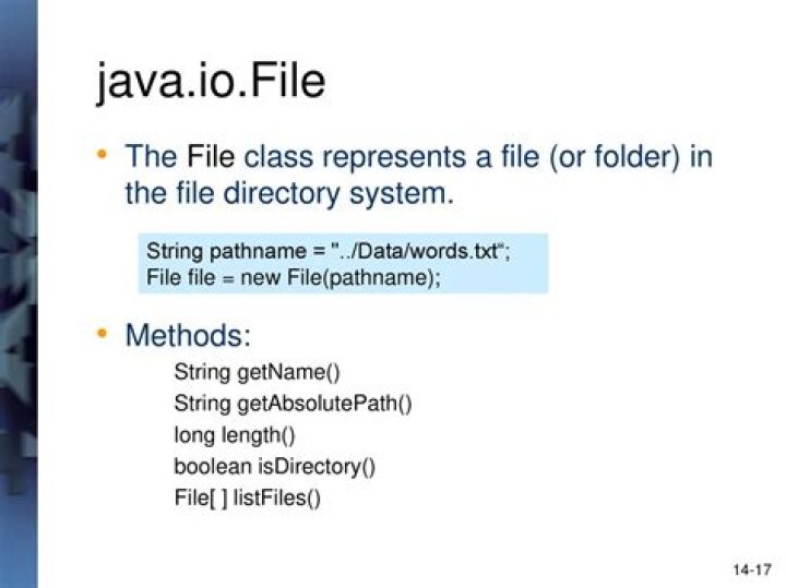 What is file IO Java