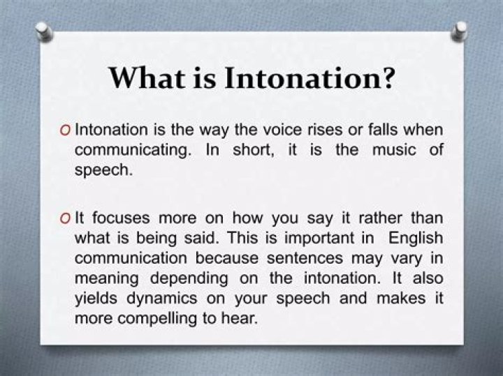 What is intonation examples