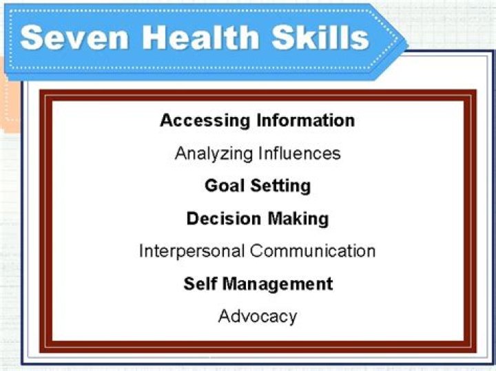 What is one of the seven health skills