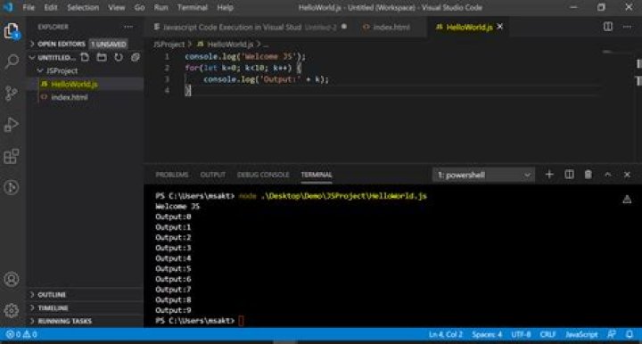 What is terminal in Visual Studio