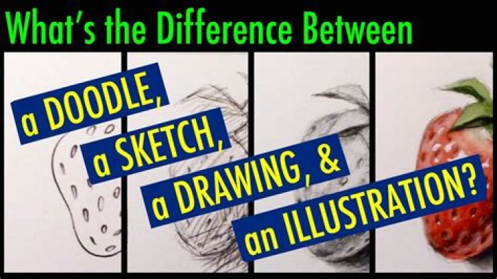 What is the difference between a rough sketch and a finished sketch