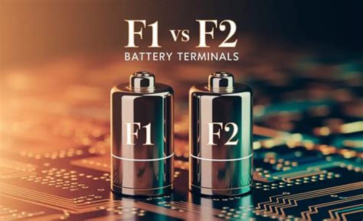 What is the difference between an f1 and f2 battery terminal